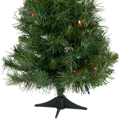 Northlight Pre-Lit Medium Royal Pine Artificial Christmas Tree - 2' - Multicolor Lights 6 Northlight Pre-Lit Medium Royal Pine Artificial Christmas Tree - 2' - Multicolor Lights - Image 4