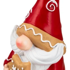 Northlight Gnome Holding Gingerbread Snowflake Cookie Christmas Decoration - 11.5" - Red -Northlight GUEST b487e39f c6f1 483f 83f1 524560af3a2e
