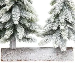 Northlight Frosted Pine Tree Duo Christmas Decoration - 12" - Unlit -Northlight GUEST b49d3a34 6433 487b bd7b e012e3020286