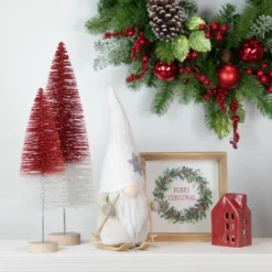 Northlight Winter Ski Gnome With Snowflake Hat Christmas Decoration - 12"