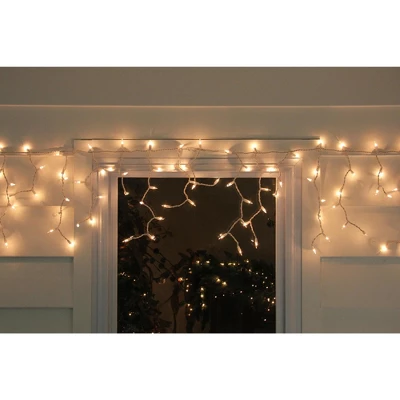 Northlight Mini Icicle Incandescent Christmas Lights - Clear - 8.75' White Wire - 150ct 3 Northlight Mini Icicle Incandescent Christmas Lights - Clear - 8.75' White Wire - 150ct