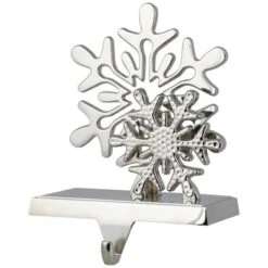 Northlight Double Snowflakes Christmas Stocking Holder - 6" -Northlight GUEST b775ead9 a0cd 47e0 9251 c559e80ad19c
