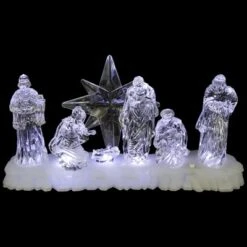 Northlight LED Lighted Nativity Scene Acrylic Christmas Decoration - 12.25" -Northlight GUEST b9411540 c046 477d 9835 c74fb1258881