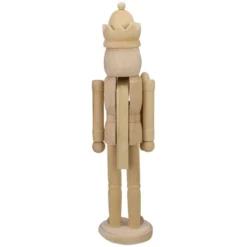 Northlight 14.75" Unfinished Paintable Wooden Christmas Nutcracker With A Crown -Northlight GUEST b9cfafea f5b1 40ed bb02 decb4cddcacd