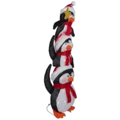 Northlight 41" Lighted Stacked Penguin Family Outdoor Christmas Decoration -Northlight GUEST bb945731 bb11 4a4b a829 80c47a6c1073