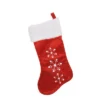 Northlight 19" Red And White Snowflake Embroidered Christmas Stocking -Northlight GUEST bc189deb 23ee 4802 8d4c 24ed8107061a