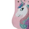 Northlight 20.5" Pink Velvet Unicorn With Sequins Christmas Stocking -Northlight GUEST bc433f06 bbd6 4224 b262 3dcfa40a4e11