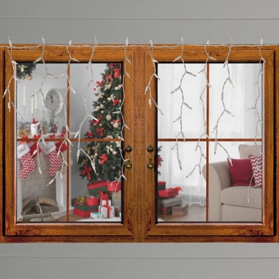 Northlight 300 Count Clear Mini Icicle Christmas Lights - White Wire 4 Northlight 300 Count Clear Mini Icicle Christmas Lights - White Wire - Image 2