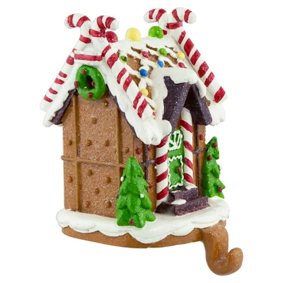 Northlight 6" Gingerbread House Christmas Stocking Holder 3 Northlight 6" Gingerbread House Christmas Stocking Holder