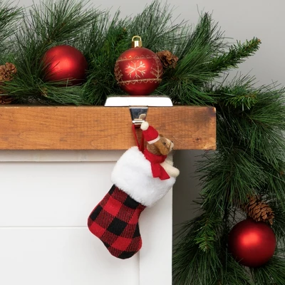 Northlight 7" Red And Black Plaid Print Christmas Stocking With Faux Fur Cuff 3 Northlight 7" Red And Black Plaid Print Christmas Stocking With Faux Fur Cuff