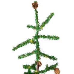 Northlight Pre-lit Christmas Tree With Pinecones And Burlap Base - 4' - Clear Lights -Northlight GUEST bedb6782 d411 4b54 81e5 50f9987aa811