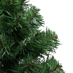 Northlight Mini Canadian Pine Artificial Christmas Tree With Faux Wood Base - 12" - Unlit -Northlight GUEST bf6e1b65 2c8f 4b9f 8660 784cf9bf63d6