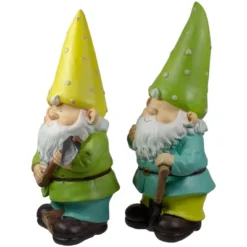 Northlight Set Of 2 Green And Yellow Gnome Outdoor Garden Statues 12.25" 11 Northlight Set Of 2 Green And Yellow Gnome Outdoor Garden Statues 12.25" -Northlight GUEST bf8b5d61 dc4a 4cbe 82a8 6e4ab344bcd8