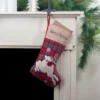 Northlight Plaid Merry Christmas Reindeer Stocking - 19" - Red And Green -Northlight GUEST c01dbf93 9e81 4256 b241 eeb1ed3fa902