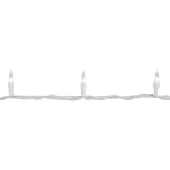Northlight 50-Count Pure White LED Mini Christmas Lights, 16.25 Ft White Wire -Northlight GUEST c051d0ac 115c 46f2 a391 0ca8509e4c6d