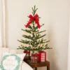 Northlight Alpine Coral Artificial Christmas Tree With Metal Base - 3' - Clear Lights -Northlight GUEST c1585a43 6dae 43bc b16c 107d5f71db17
