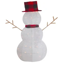 Northlight Lighted Tinsel Snowmen Family Christmas Yard Decorations - Clear Lights - Set Of 2 -Northlight GUEST c170f176 f5a5 44c4 b246 3465cb6e8a57