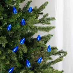Northlight 25ct Blue LED C7 Christmas Lights - 17ft Green Wire -Northlight GUEST c192a457 d088 47e8 906a 70c8470b54fa