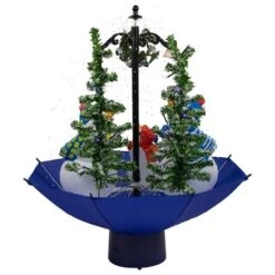 Northlight 30" Lighted Musical Snowing Snowman Family In Umbrella Base Christmas Decoration -Northlight GUEST c25592ce 8392 4b2d bd31 677b4b7377e8