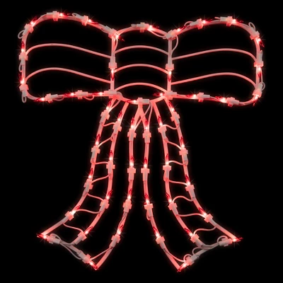 Northlight Lighted Bow Window Silhouette Christmas Decoration - 14" - Red Lights 3 Northlight Lighted Bow Window Silhouette Christmas Decoration - 14" - Red Lights