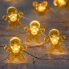 Northlight 20-Count LED Mini Gingerbread Men Christmas Fairy Lights, 6.5 Ft Silver Wire -Northlight GUEST c32e2d96 1140 485a bfcc 7332a24509a1