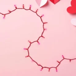 Northlight Mini Christmas Light Set - Red And Pink - 10' Red Wire - 50ct -Northlight GUEST c53445c0 a520 4903 99f7 329cadc927c8