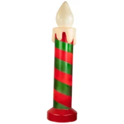 Northlight Lighted Striped Candle Blow Mold Outdoor Christmas Decoration - 40" -Northlight GUEST c66993e9 ffd6 40e5 b552 d20ab87875e5