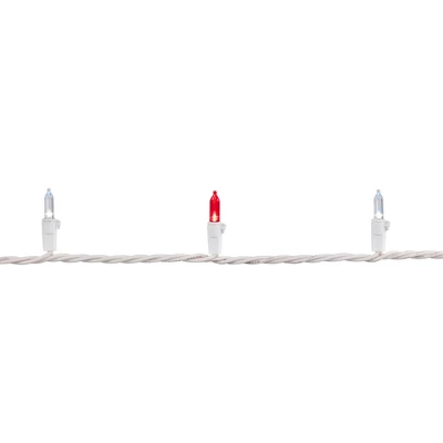 Northlight 100ct LED Mini Christmas String Lights Red/White - 33' White Wire 8 Northlight 100ct LED Mini Christmas String Lights Red/White - 33' White Wire - Image 6