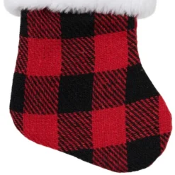 Northlight 7" Red And Black Plaid Print Christmas Stocking With Faux Fur Cuff 9 Northlight 7" Red And Black Plaid Print Christmas Stocking With Faux Fur Cuff -Northlight GUEST c793016b facb 4a15 a6b6 9610bba098a7