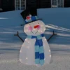 Northlight Lighted Chenille Snowman Outdoor Christmas Decoration - 32" - White Lights -Northlight GUEST c7e3c5e9 170a 4cc7 9083 ad73af092956