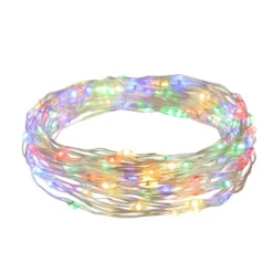 Northlight 100ct Multi-Color LED Micro Fairy Lights, 16ft Copper Wire