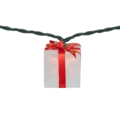 Northlight Bow Wrapped Presents Christmas Light Set - Clear - 7.5' Green Wire - 10ct -Northlight GUEST c8f37872 3b78 4677 9307 49d0ca3e3a19