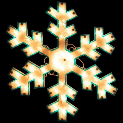Northlight 16.75" Lighted Snowflake Christmas Window Silhouette 3 Northlight 16.75" Lighted Snowflake Christmas Window Silhouette