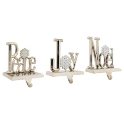 Northlight Peace, Joy And Noel Metal Christmas Stocking Holders - 6.5" - Set Of 3 11 Northlight Peace, Joy And Noel Metal Christmas Stocking Holders - 6.5" - Set Of 3 -Northlight GUEST cb3ccf79 fbf6 46f2 9780 e0f5e21281b0