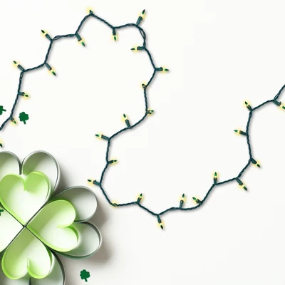 Northlight Mini Christmas Light Set - Clear With Green Tip - 10' Green Wire - 50ct 4 Northlight Mini Christmas Light Set - Clear With Green Tip - 10' Green Wire - 50ct - Image 2