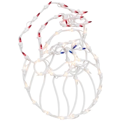 Northlight Lighted Santa Claus Christmas Window Decoration - 18" 5 Northlight Lighted Santa Claus Christmas Window Decoration - 18" - Image 3