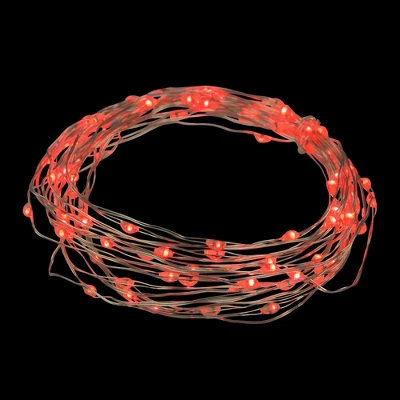 Northlight 100ct Red LED Micro Fairy Lights, 16ft Copper Wire 4 Northlight 100ct Red LED Micro Fairy Lights, 16ft Copper Wire - Image 2