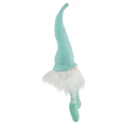 Northlight 16" Aqua And White Sitting Spring Gnome Figure -Northlight GUEST cece16c1 1e2b 4476 a448 244e10fbbe00