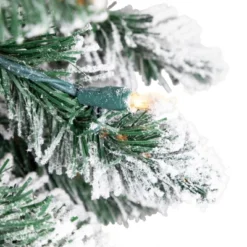 Northlight Pre-Lit Pencil Flocked Alpine Artificial Christmas Tree - 5' - Clear Lights 14 Northlight Pre-Lit Pencil Flocked Alpine Artificial Christmas Tree - 5' - Clear Lights -Northlight GUEST cf1ea5f7 06f2 409b 8afe ebf42b9681a7