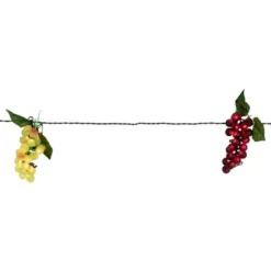 Northlight 5-Count Red And Green Grape Cluster String Light Set, 8ft Brown Wire -Northlight GUEST d0ab00cf b726 490b b6e7 51eabbf8a39d