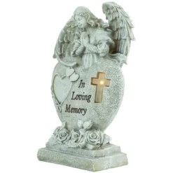 Northlight 10" Solar LED Lighted Praying Angel "In Loving Memory" Outdoor Garden Statue -Northlight GUEST d0b1f747 7e36 4096 a01c 27cc081d0a8e