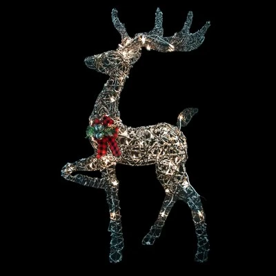 Northlight 60.25" Lighted Reindeer Stag Christmas Decoration 4 Northlight 60.25" Lighted Reindeer Stag Christmas Decoration - Image 2