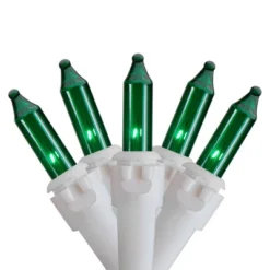 Northlight 100 Count Green Mini Icicle Christmas Lights - 3.5 Ft White Wire -Northlight GUEST d339daff 5968 40c4 a460 40ad3b022206