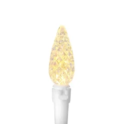 Northlight 70ct Warm White Faceted LED C6 Christmas Lights, 23ft White Wire -Northlight GUEST d53eb873 54a7 4125 a642 23e5ac365c5a