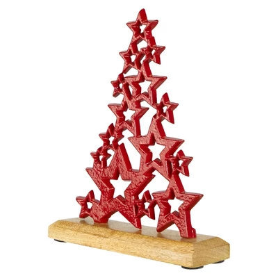 Northlight Tree Of Stars Metal Christmas Decoration - 8.75" - Red 5 Northlight Tree Of Stars Metal Christmas Decoration - 8.75" - Red - Image 3