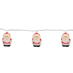 Northlight Santa Claus Christmas Light Set - Clear - 6' Green Wire - 10ct -Northlight GUEST d6de984e 413d 4fc7 812e e1bec3599f91