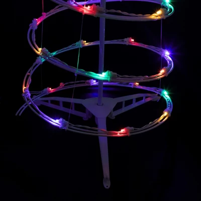 Northlight LED Lighted Spiral Outdoor Christmas Tree - 4' - Multi Lights 8 Northlight LED Lighted Spiral Outdoor Christmas Tree - 4' - Multi Lights - Image 6