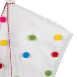 Northlight 20" White Christmas Stocking With Multicolor Pom-Poms And Tassels 10 Northlight 20" White Christmas Stocking With Multicolor Pom-Poms And Tassels -Northlight GUEST d7f3d5b2 cf01 4b49 bbe7 ef0f6bb49b50