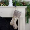 Northlight 20" Brown Reindeer Christmas Stocking With Faux Fur Cuff -Northlight GUEST d8025da6 1c7a 41e7 9a46 6c6e4778e990