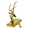 Northlight Shiny Metal Deer Head Christmas Stocking Holder - 8" - Gold Finish -Northlight GUEST d824aca2 c00a 4e1f bc7c d0cab526cae6